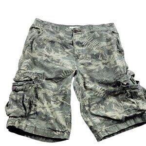 Urban Pipeline Cargo Shorts Mens 34 Green Camouflage Utility